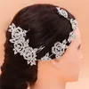 Acessórios de cabelo Nova chegada da fada da festa de casamento strass Crsytal Cabelo nupcial floral Comb Formal Alloy Headpiece Evento