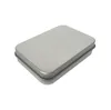 200pcs Wholesale 88*60*18mm silver color rectangle tin box, plain metal candy gift box without printing LX1474