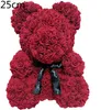 40cm rosa oso corazón flor regalo para novia cumpleaños boda fiesta Artificial decoración del hogar