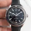 Top Hombre Automático Cal 8500 Reloj Naranja Negro Azul Hombres Apnea James Bond 007 Ocean Diver 600m Planet Correa de caucho profesional Ban2642