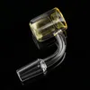 Narghilè Banger termico Dab Nail giallo Secchio a doppia parete con 10mm 14mm 18mm Maschio Femmina Trasparente Accessori per fumatori