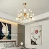 Nordic Creative Led Chandelier Lighting Acrylic Star Style Living Room Hängande lampa Restaurang Hotell Korridor Porch Art Fixtures