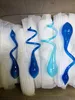 شهيرة الثريا الأزرق والمعلقة خفيفة طويلة سلسلة سلسلة يدوي الفاجهة الزجاج أمريكي الثريا مصباح غرفة المعيشة فندق فاخر