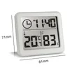 Ультратонкая цифровая температура Влажность Таблица Часы Автоматический мониторинг Большой ЖК-экран Многофункциональные электронные часы