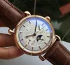 orologio da uomo con movimento automatico in acciaio inossidabile meccanico di moda in pelle nera di alta qualità Orologio sportivo da uomo con carica automatica Orologi da polso #99