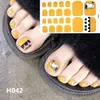 2019 22Tips Korea Toe ongles Autocollant enveloppe des décalcomanies adhésives Toenail Polonais bandes DIY Pédicure Foot Decals Manucure Women4478308