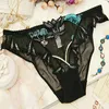 Women Underwer Lingerie Set Sexy Bra Brief Sets Push Up Transparent Lace Embroidery Unlined Thin Black Panties White Y20014675348