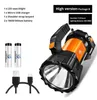 New Arrival Super Bright LED Searchlight Flashlight With Side Light 6 Lighting Modes Powered By 18650 Battery For Outdoor Camping 5704666