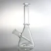 Bongs de água de vidro de 6 polegadas com cachimbos de água 14 mm Bongo reciclador reto grosso Pirex transparente Mini Dab Beaker Rigs para cachimbos