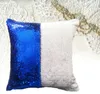 11 Kleur Sequin Mermaid Cushion Cover Kussen Magische Glitter Sierkussen Case Home Decoratieve Auto Sofa Kussensloop 40 * 40cm Ljjk1141