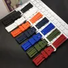 Silikongummi Watchband 24mm Black Blue Red Orange White Green Watch Band för Panerai Strap Waterproof Watchband Free Tool