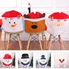 Nieuwste stoel Cover Case voor Snowman Rendier Elk Table Houseware Christmas Decorations 7 stijlen DHL SHIP XD21598