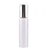 10ml 1 3oz Roll på glasflaska Klar dofter Essential Oil Perfume-flaska med metallrullboll Gratis DHL LX1680