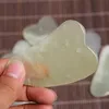 Natural Jade Guasha Board Scraching Facial Eyes Screating Gua Sha Spa Massage Tool Health Care Beauty Acupoints Plate Massager8447227