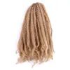 LAN 20 Afro Kinky Curly Bulk Braid Natural Black Brown Sinthetic Hair Extensions Marley 100G PCS Braiding Cospla288H