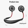 Halsband USB Ventilator Draagbare 360 ​​Graden Verstelbare Mini Fan Hanging Air USB Cooler Fan voor Sport
