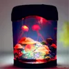 Newest Creative Beautiful Aquarium Night Light Tank Swimming Mood Light Durable Home Decoration Simulation Jellyfish LED Lamp