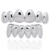 ヒップホップ新しい歯Grillzは男性のための上部の歯のセットをアイスアウト3色ファッション不規則な歯Grillz Jewelry320n