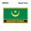 Frete Grátis 8 * 5 cm Malásia Forma Bandeira México Bordado Ferro na Remendo PT0114-R