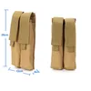 Outdoor Tactical MOLLE Double Magazine Pouch Bag Camouflage Pack Mag Holder Cartridge Clip Pouch Pistol NO11-542