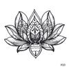 Lotus Wasserdicht Temporäre Tattoo Aufkleber Blume Gefälschte Tattoo Für Männer Und Frauen Harajuku Beaty Blume Tatoo Aufkleber