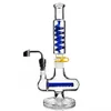 Downstem Perc Recycler Dab Rigs Freezable Bong Titanium nail Smoke Pipes With 14mm Banger heady Oil Rigs Hookahs