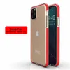 Pour iPhone 11 2019 XS MAX XR X Étui de téléphone portable en TPU transparent bicolore Couverture antichoc pour Samsung Note 10 S10 Plus