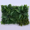 60cmx40CM البيئة العشب الاصطناعي محاكاة النبات الجدار الحجري في الهواء الطلق اللبلاب السياج النباتات بوش للمنزل حديقة الجدار الديكور