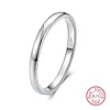 Rinntin 925 argent Sterling Simple Couple bague amoureux géométrique mariage bagues de fiançailles bijoux fins graver mots TSRC1