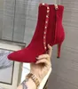 Hot Sale-autumn and winter new super leg repair sexy rivet boot layer cowhide + sheepskin inner hand