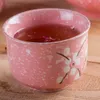 7PCS Tatlı Çiçek El Boyalı Seramik Çaydanlık Seti