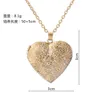 Phase Box Necklace Valentine Lover Gift Hollow Out Water Drop Shell Photo Frames Open Locket Necklaces Gold Plated beautifully Necklaces