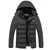 Vinterjacka MEN -20 grader tjockna varma Parkas Hooded Coat Fleece Man's Jackor Outwear Jaqueta Masculina Storlek M-3XL