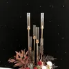 810 cabeças Candle Holders backdrops Estrada adereços chumbo Tabela Peça central do metal do ouro pé Pillar Candlestick Para Casamento Candelabra ZZA1366a