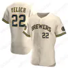 22 Christian Yelich Milwaukee 2020 50. Josh Hader Woodruff Lorenzo Cain Ryan Braun Brent Suter Orlando Arcia Keston Hiura Custom Jersey