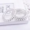 Yeni geldi 40pcs 5 cm metal punk telefon tel bobin sakız elastik bant kızlar saç kravat kauçuk midilli kuyruk tutucu bilezik esnek scrunchies