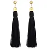 Line Long Tassel Earrings Gold Stud Earrings Chandelier Summer Women Fashion Jewery Will and Sandy Red Black Pink