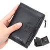 HG New men's short wallet simple fashion business multi-card wallet bag PU driver's license card package