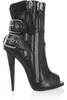 Hot Sale-Dames Mode Goedkope Prijs Naakt Zwart Open Teen Double Rits Spike Hak Booties Gesp Strap Sierlijke Jurk Schoenen