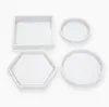 Silicone Casting Molds Casting Crystal Mold Clear Epoxy Silicone Resin Liquid Mold DIY Flower Pot Base Tea Coaster SN4394