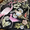 WholeNew brand black color silk scarves size 130CM130CM 100 silk material print the bird pattern hand hemming suqare scarf 2124788