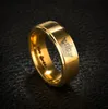 Modyl 2018 ny guldfärg kung och drottning rostfritt stål krona par ringar för par kärlek lova ringar för kvinna