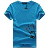 2019 Mens Fashion Tshirt Summer Short Sleeve Round Neck Tee Plus Size T-shirt stampata in cotone casual con 6 colori Taglia S-5XL