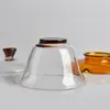 Bol à thé à base de Lotus de Style japonais, soupière en verre résistant à la chaleur, Gaiwan, décoration créative pour la maison, nouvelle grande tasse principale