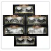 60Pair DHL EWEST Mink Eyelashes Makeup 6D Mink Lashes Mjuk naturlig tjock korshandgjord med Pack 25mm Premium Högkvalitativ DHL -frakt