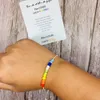 Rainbow Quotes Perles Bracelet LGBT Group Wish Charm Bracelets Ins Trendy Girl Bracelet Coloré Bijoux De Mode Sœurs Bracelets D'amitié