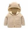 Baby Coat Fleece Infant Boys Hooded Jacket Solid Newborn Girls Coats Thicken Warm Toddler Outwears Boutique Baby Clothing 12 Colors DW4204