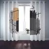 Blackout 3D Curtains Abstract creative Curtains For Living room personality Window Curtain Drapes