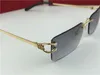 Wholesale- glasses frame 18k frame gold-plated ultra-light sunglasses legs for men business style eyewear top quality with box 3645631