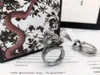 S925 prata esterlina anel de cobra de duas cabeças retro padrão tridimensional anel de enrolamento de cobra dupla anel de casal para homens e mulheres